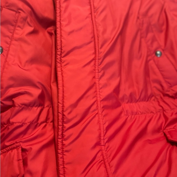 Lauren Ralph Lauren Vibrant Red Hooded Puffer Coat - Picture 8 of 15